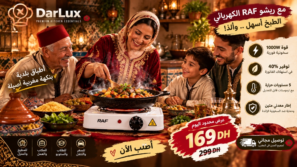 أطباق بلدية بنكهة مغربية أصيلة - Réchaud RAF